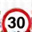 Speed limit sign